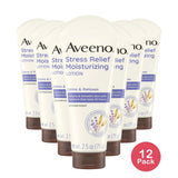 Aveeno Stress Relief Moisturizing Lotion Lavender Scent 2.5 fl.Oz (Pack of 12)