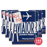 Aviator Playing Cards - Poker Jumbo Index (Pack of 144)
