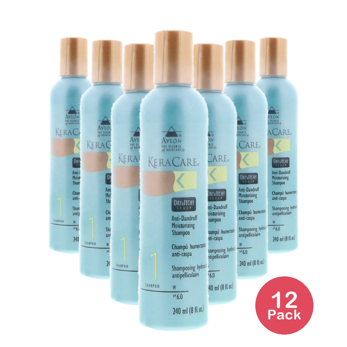 Avlon Affirm Kera Care Dry & Itchy Scalp Moisturizing Shampoo 8 oz 8 Fl. Oz (Pack of 12)