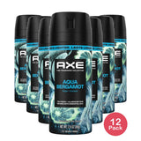 AXE Aqua Bergamot Body Spray 2.9 Oz (Pack of 12)