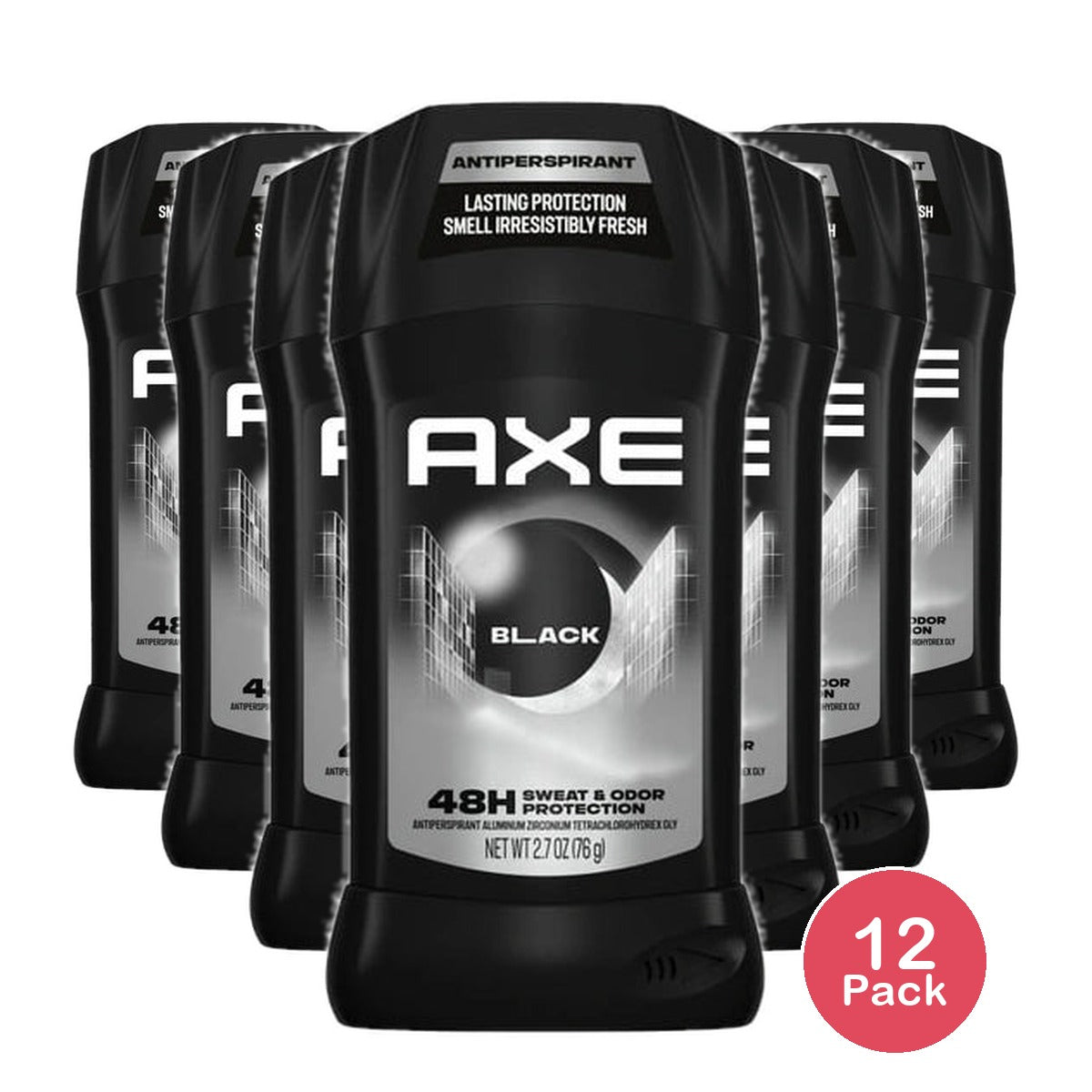 Axe Black Long Lasting Men's Antiperspirant Deodorant Stick Fren Pear and Ced 2.7 OZ (Pack of 12)