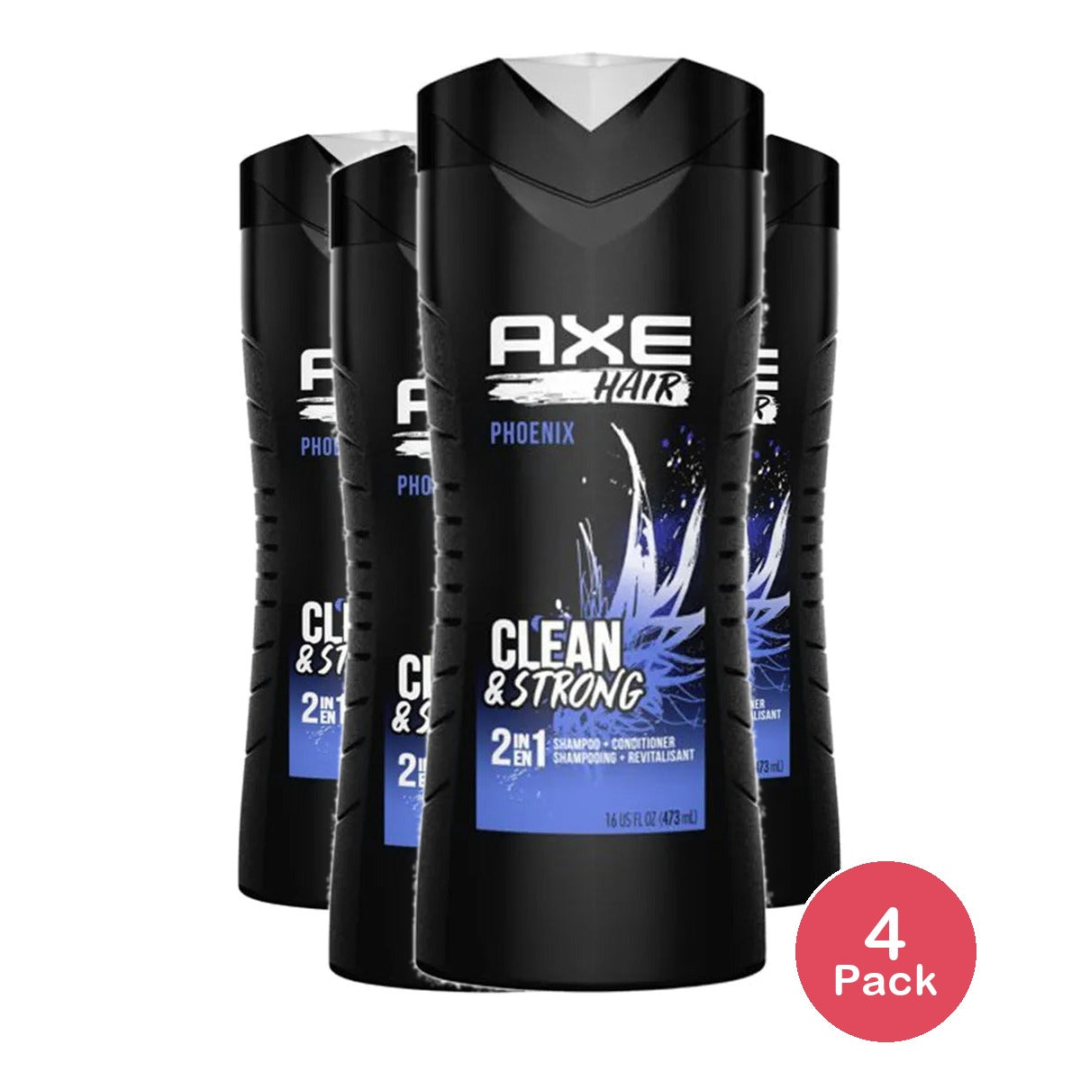 Axe Phoenix 2-In-1 Shampoo & Conditioner 16Oz (Pack of 4)