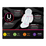 U by Kotex Balance Heavy Ultra Thin Pads Plus Wings 5.56oz (Pack of 6)