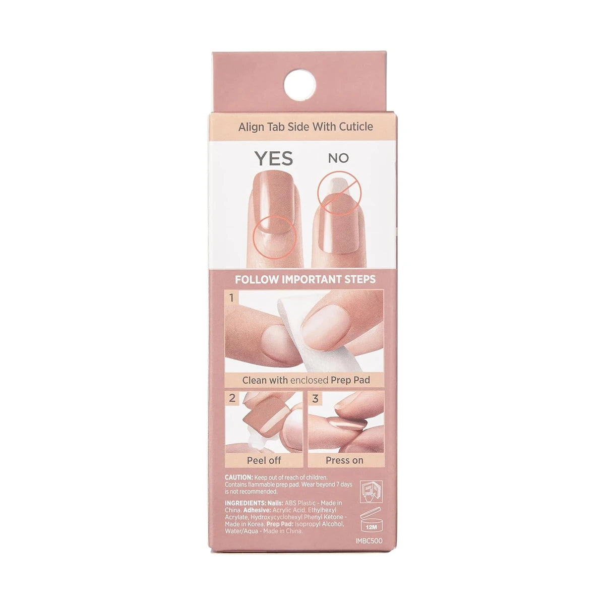 Kiss Impress Bare but Better Press On Nails Simple Pleasure 0.64oz (Pack of 36)