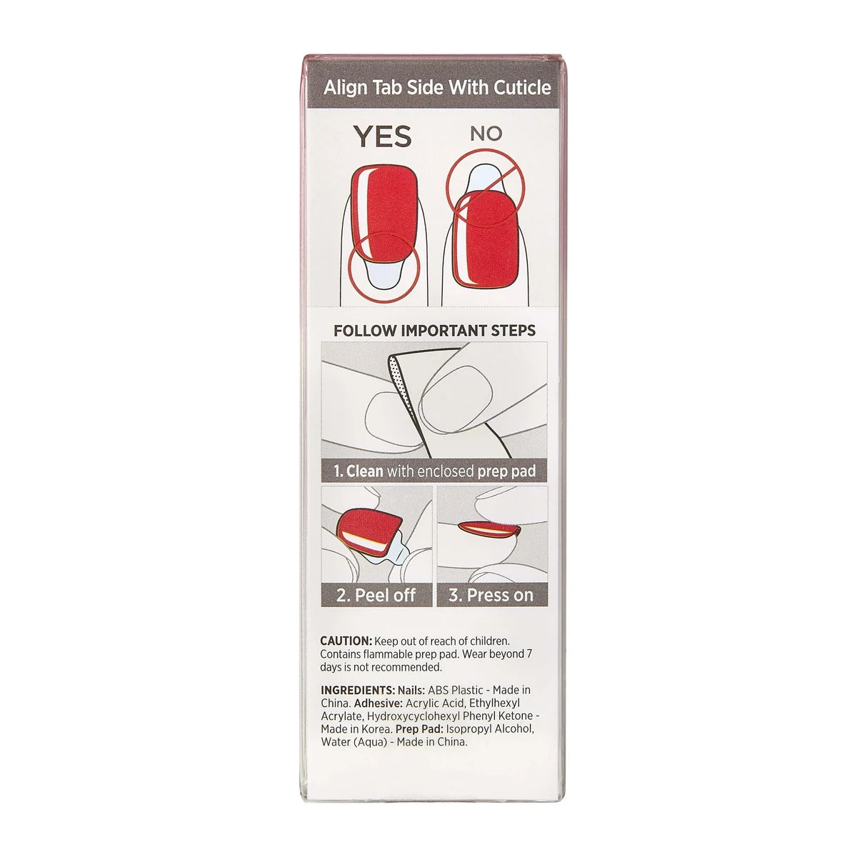 Kiss Impress Color Press On Manicure Reddy Or Not Short 0.32Oz (Pack Of 36)