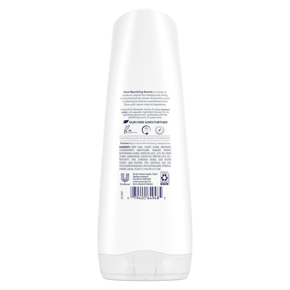 Dove Nourishing Rituals Coconut & Hydration Conditioner 12Oz (Pack of 6)
