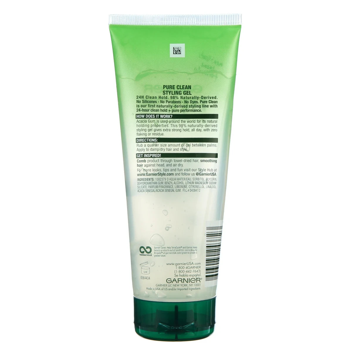 Garnier Fructis Style Pure Clean Styling Gel Extra Strong Hold 6.8Oz (Pack of 6)