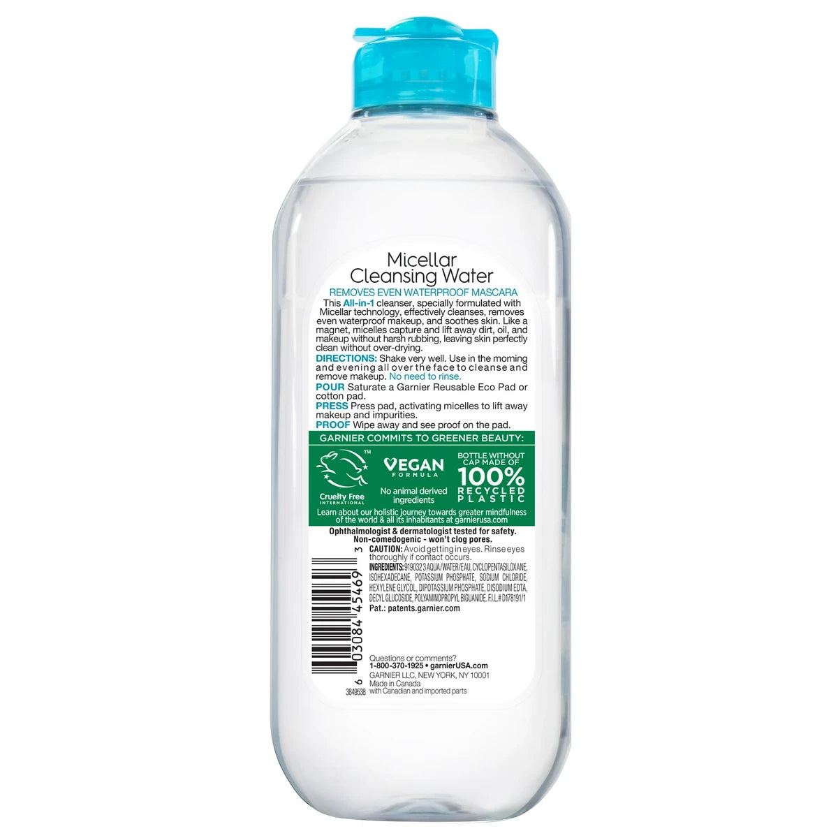 Garnier Skin Active All In 1 Micellar Cleansing Water Waterproof 13.5Oz (Pack of 12)
