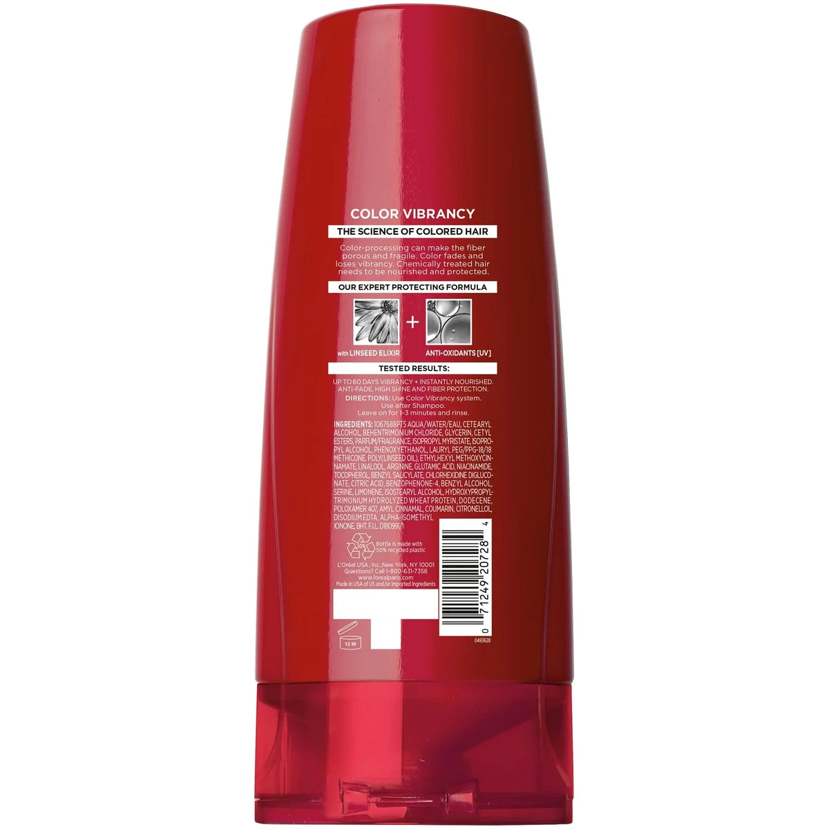 Loreal Paris Advanced Haircare Color Vibrancy Nourishing Conditioner12.6Oz (Pack of 6)