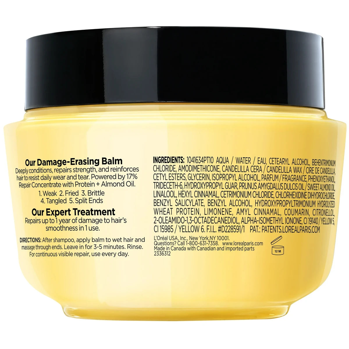 Loreal Paris Advanced Haircare Total Repair 5 Damage Erasing Balm 8.5Oz (Pack of 6)