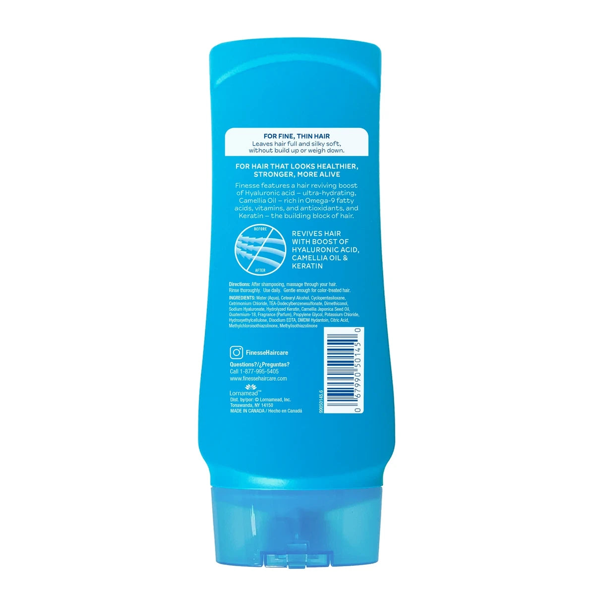 Finesse Volumize Plus Strenghten Volumizing Conditioner 13Oz (Pack of 6)