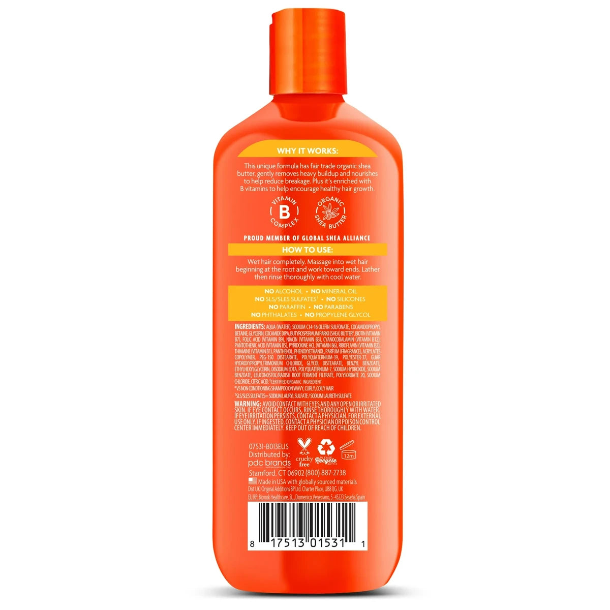 Cantu Shea Butter For Natural Hair Cleansing Cream Shampoo 13.5Oz (Pack of 12)