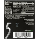 Wrigley Five Gum Spearmint Rain Sugar Free Chewing Gum 15Ct 2.82Oz (Pack of 120)