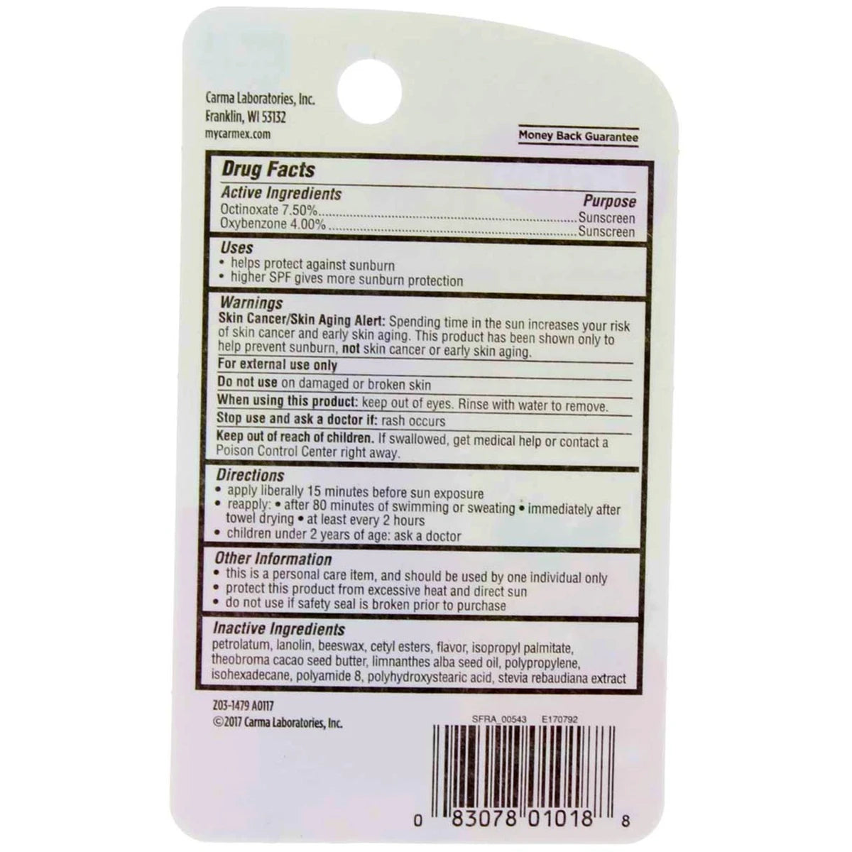 Carmex Daily Care Lip Balm Strawberry SPF 15 0.35Oz (Pack of 144)