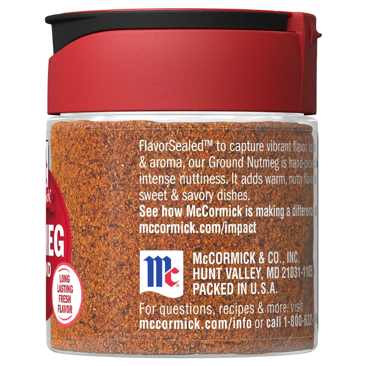 McCormick Ground Nutmeg 1.1Oz (Pack of 72)