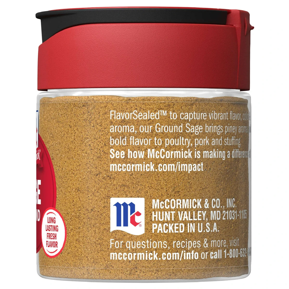 Mccormick Ground Sage 0.6Oz (Pack of 72)