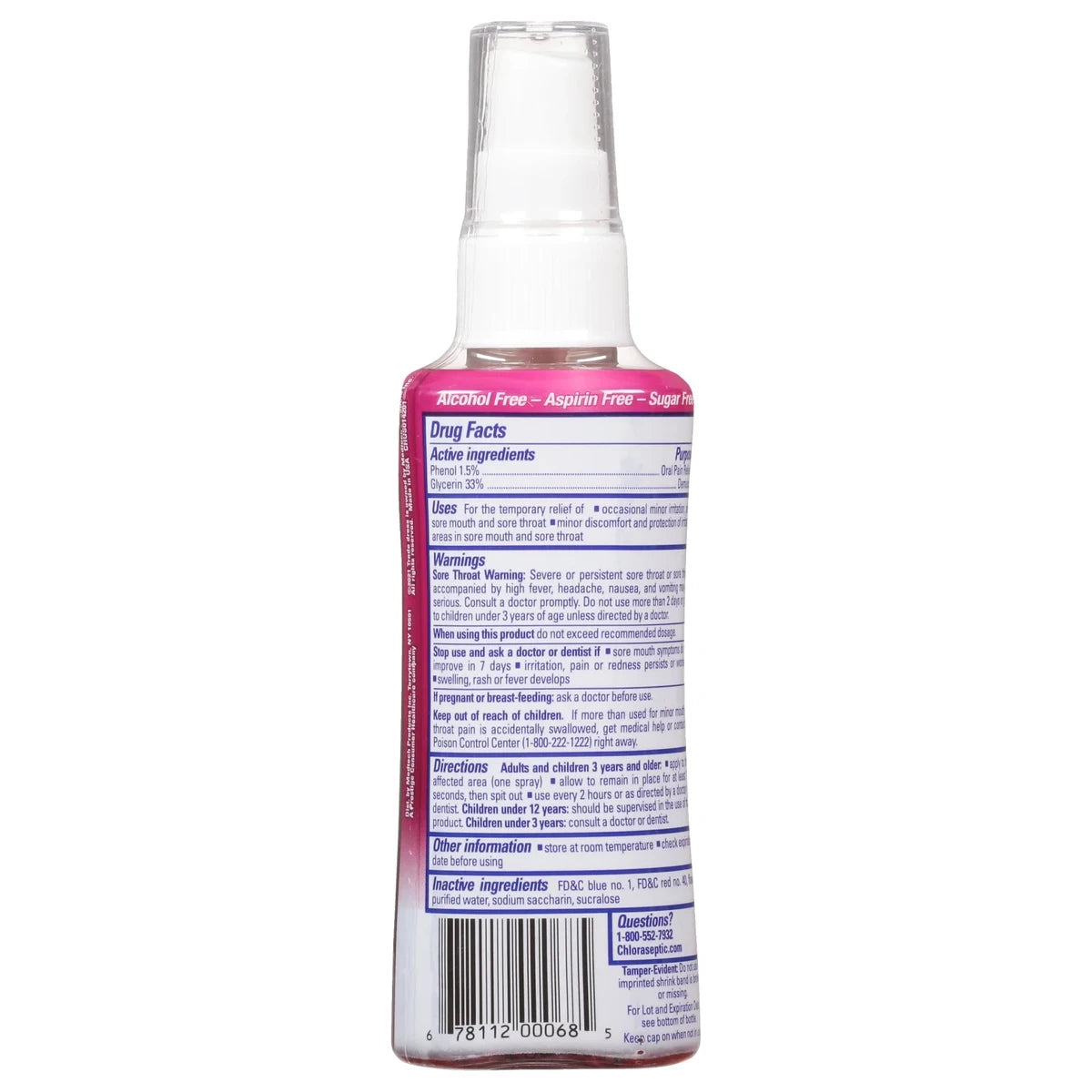 Chloraseptic Max Strength Sore Throat Spray Wild Berries 4Oz (Pack of 12)