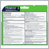 Monistat 3 Vaginal Antifungal Ovule Inserts Combination Pack 0.58Oz (Pack Of 12)
