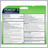 Monistat 3 Vaginal Antifungal Three-Day Treatment Cream Kit 3.52oz(Pack of 12)