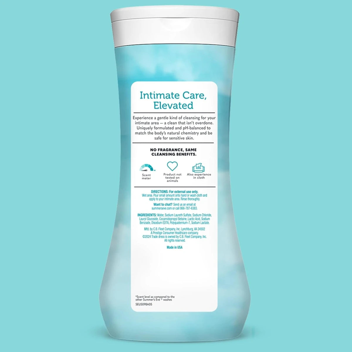Summers Eve Feminine Cleansing Wash Fragrance Free 15Oz (Pack of 12)