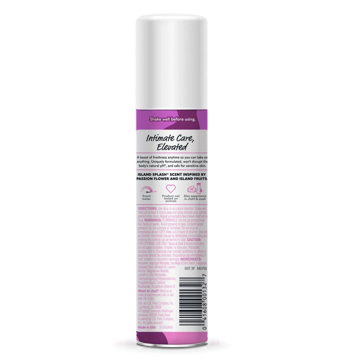 Summers Eve Feminine Deodorant Spray Island Splash 2Oz (Pack of 24)