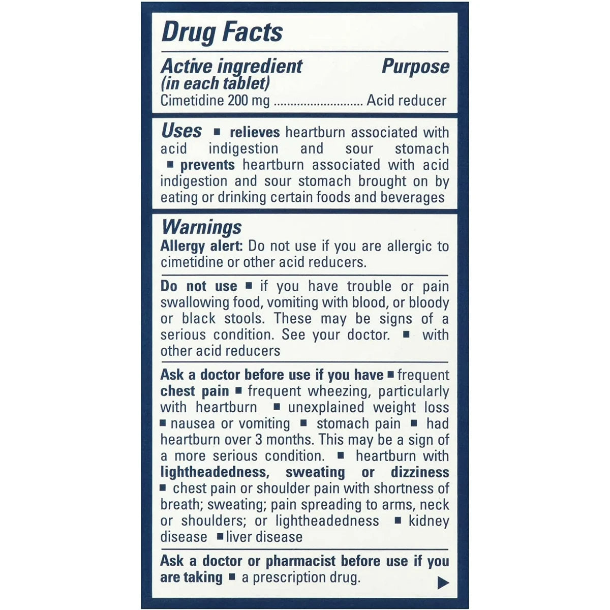 Tagamet Hb 200 Mg Cimetidine Acid Reducer And Heartburn Relief 8oz (Pack of 12)