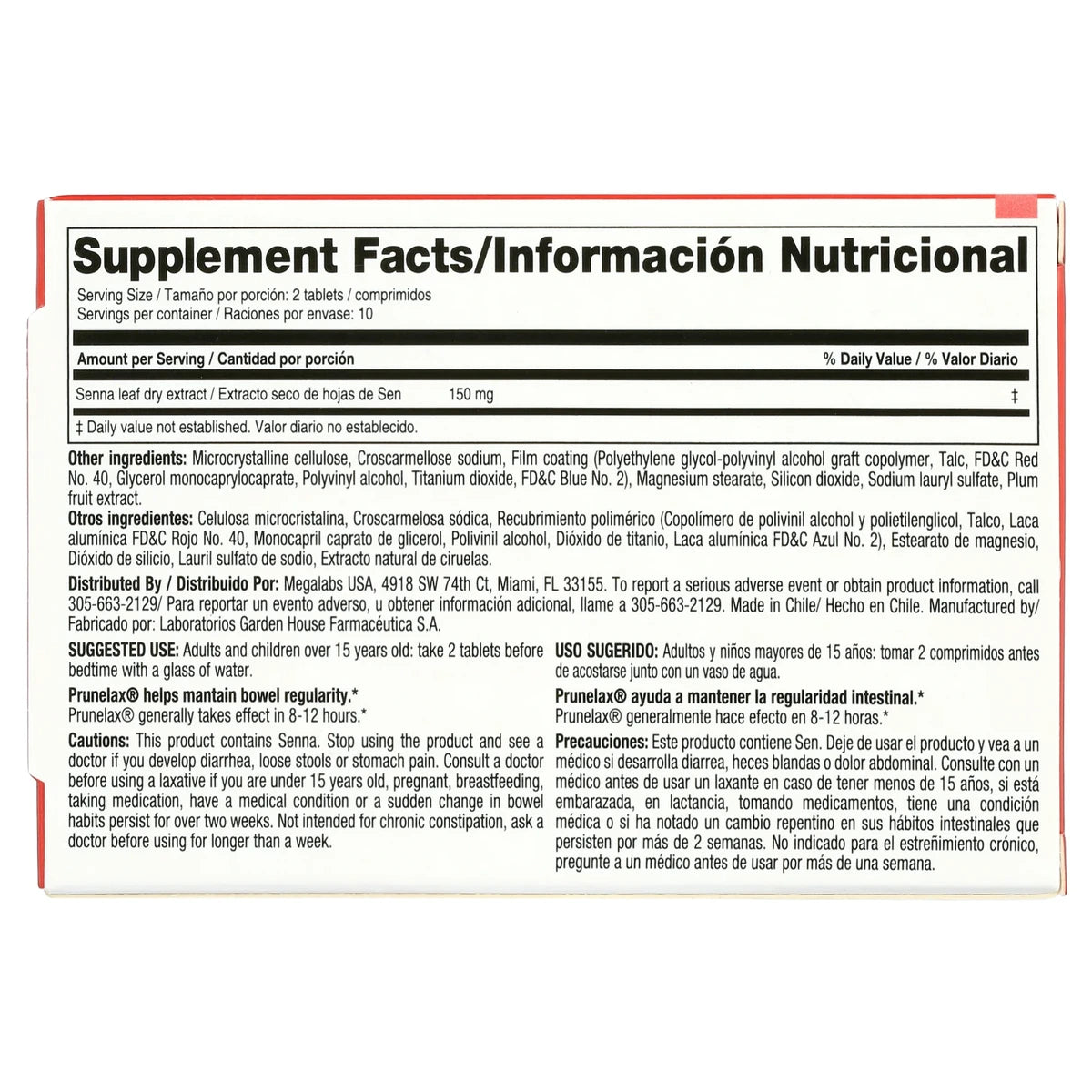 Prunelax Ciruelax Minitabs Natural Laxative Coated Tablets 0.09Oz (Pack Of 72)