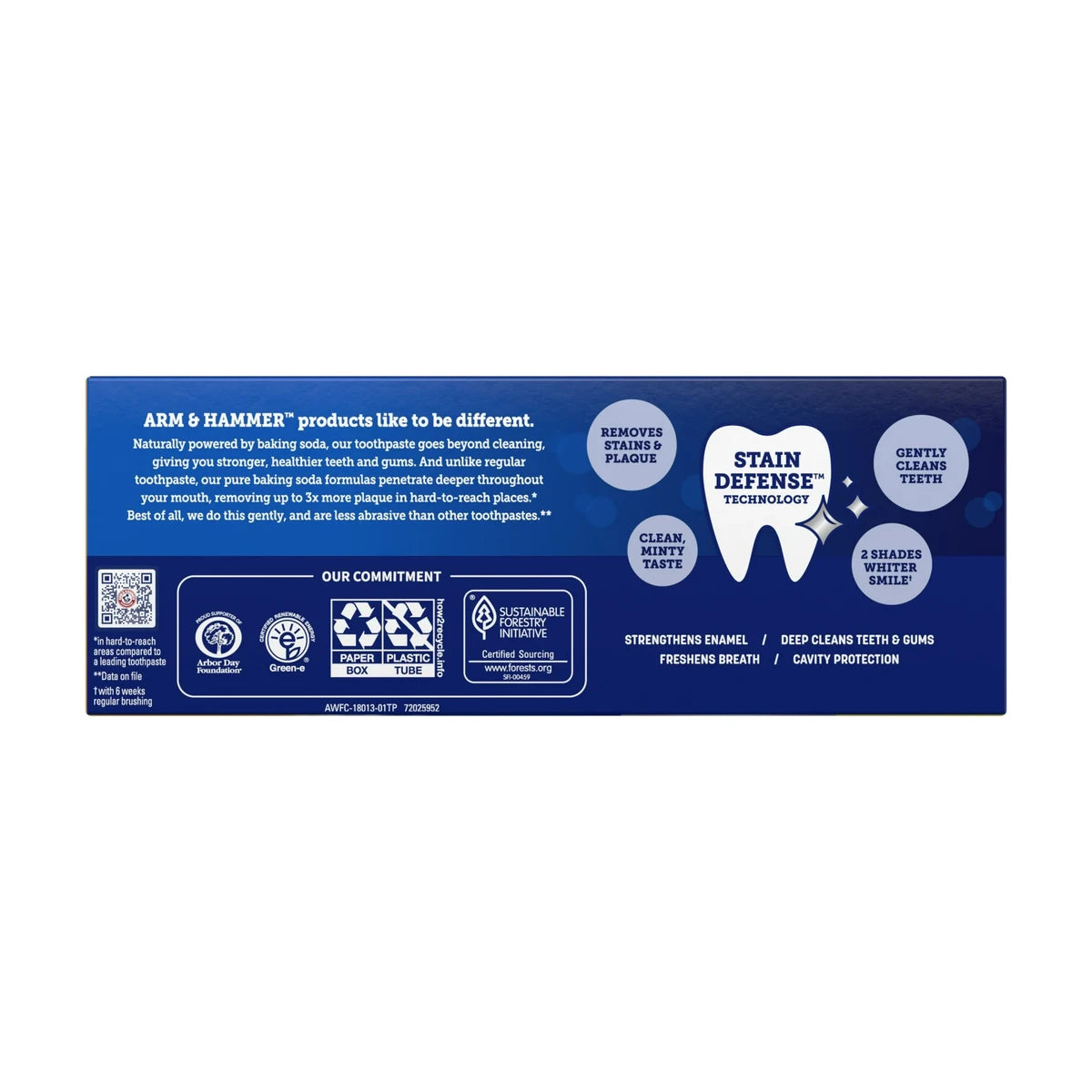 Arm & Hammer Extreme Whitening With Stain Defense Toothpaste 6Oz (Pack of 6)