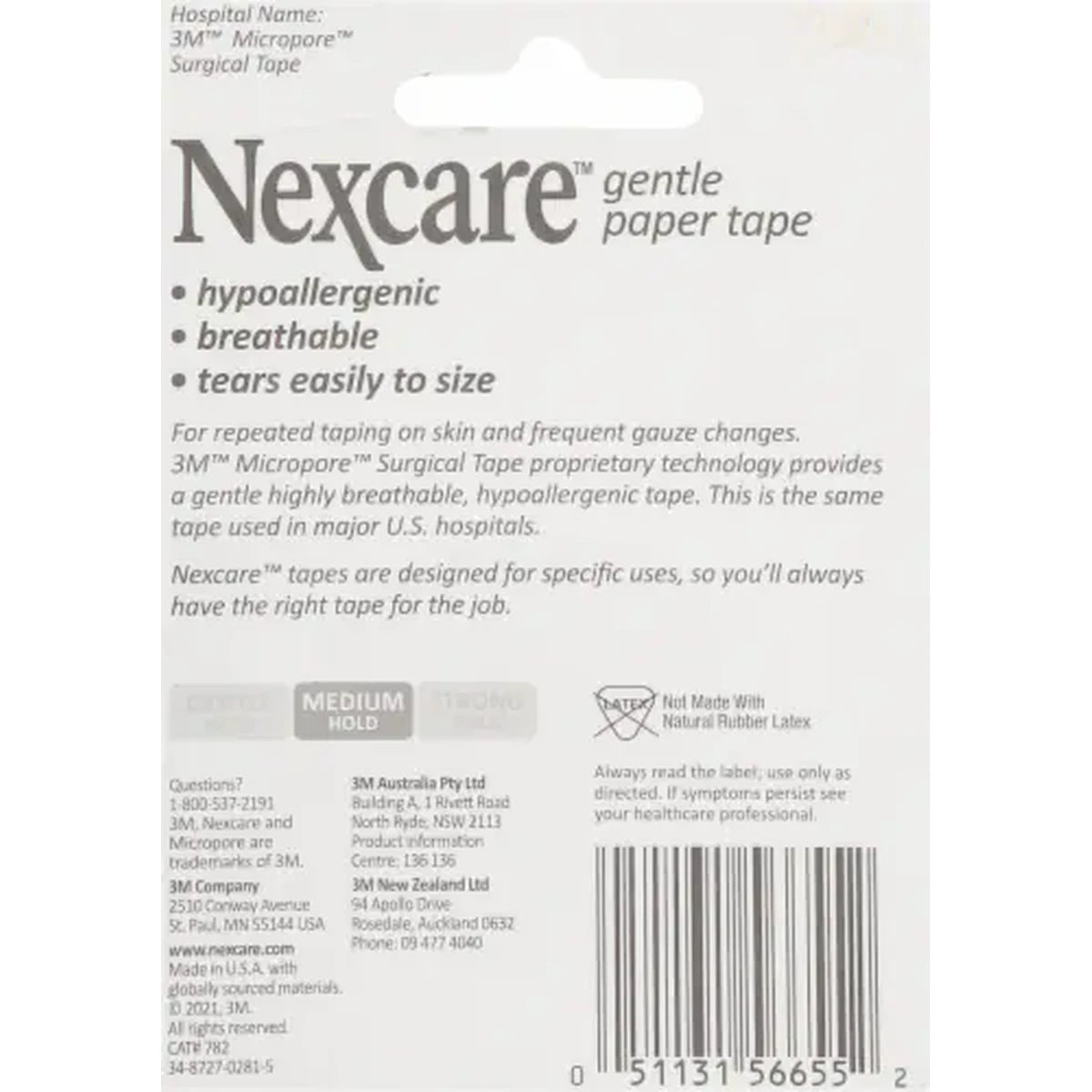 3M Nexcare Gentle Paper Tape Non Irritating 2 Inches by 10 Yrd 9.6Oz (Pack of 24)