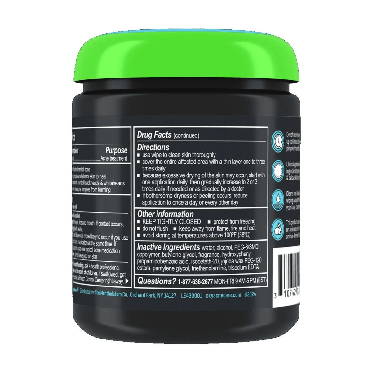 Oxy Balance Maximum Strength Deep Pore Cleansing Pads90 Ea 16Oz(Pack of 24)