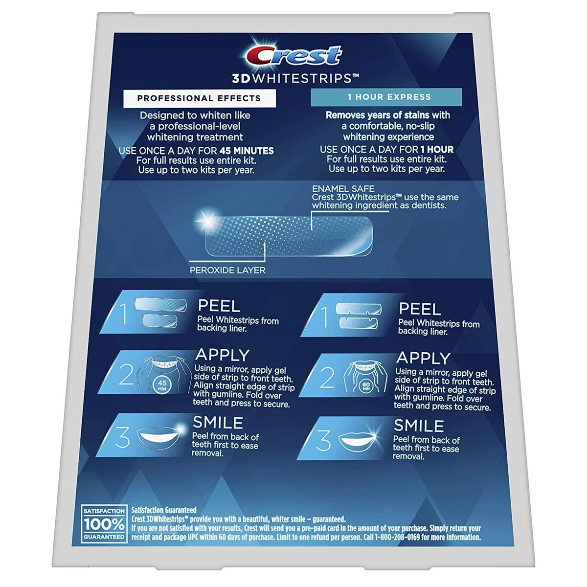 Crest 3D White No Slip Whitestrips Dental Whitening Kit 0.8Oz(Pack Of 8)