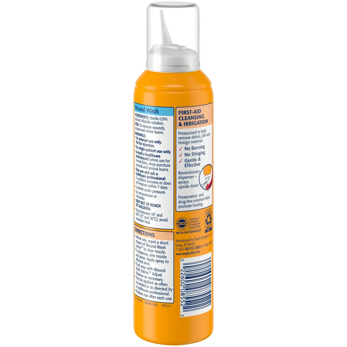 Arm & Hammer - Simply Saline Wound Wash 7.10 fl oz (Pack of 12)