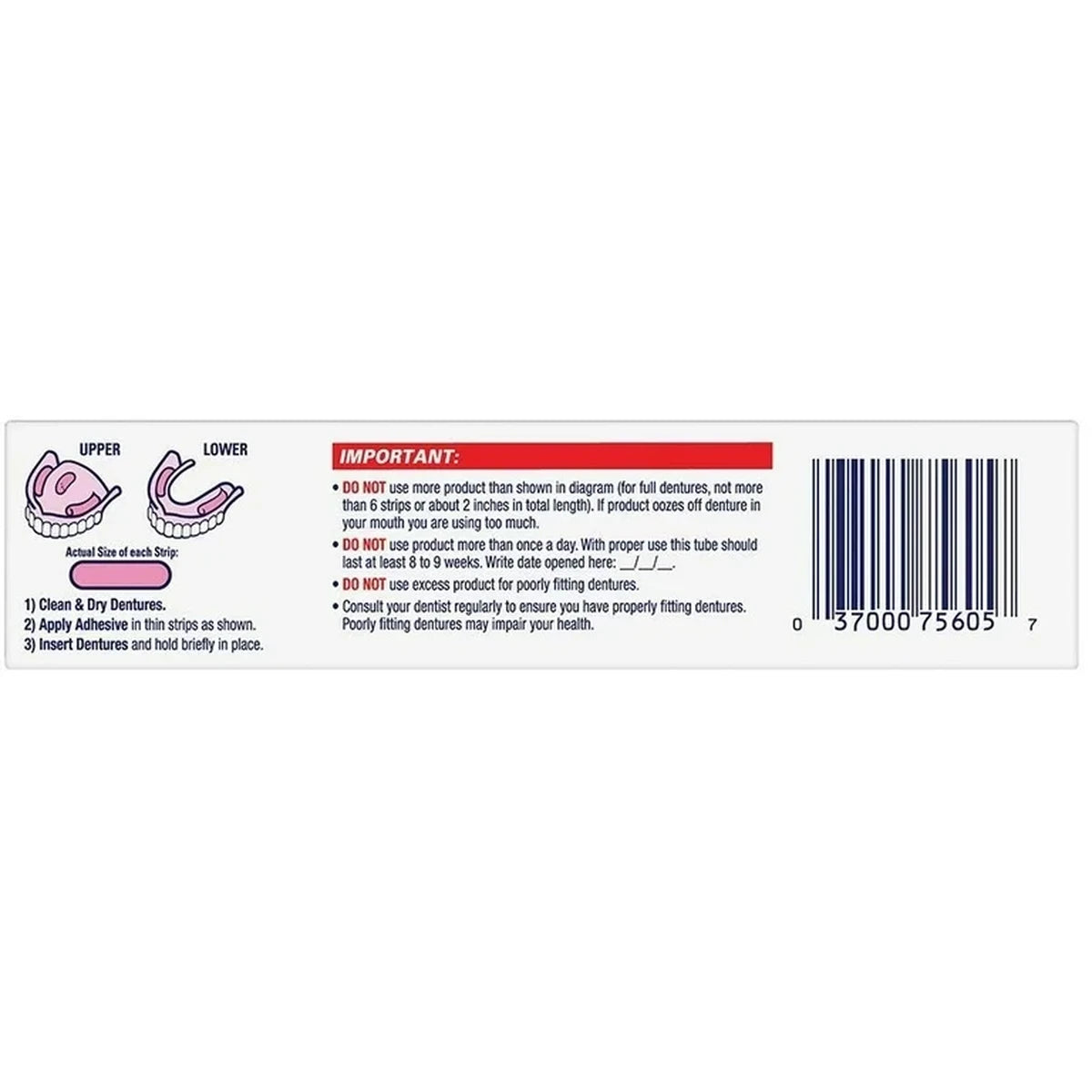 Fixodent Ultra Max Hold Dental Adhesive Cream 2.2Oz (Pack of 24)