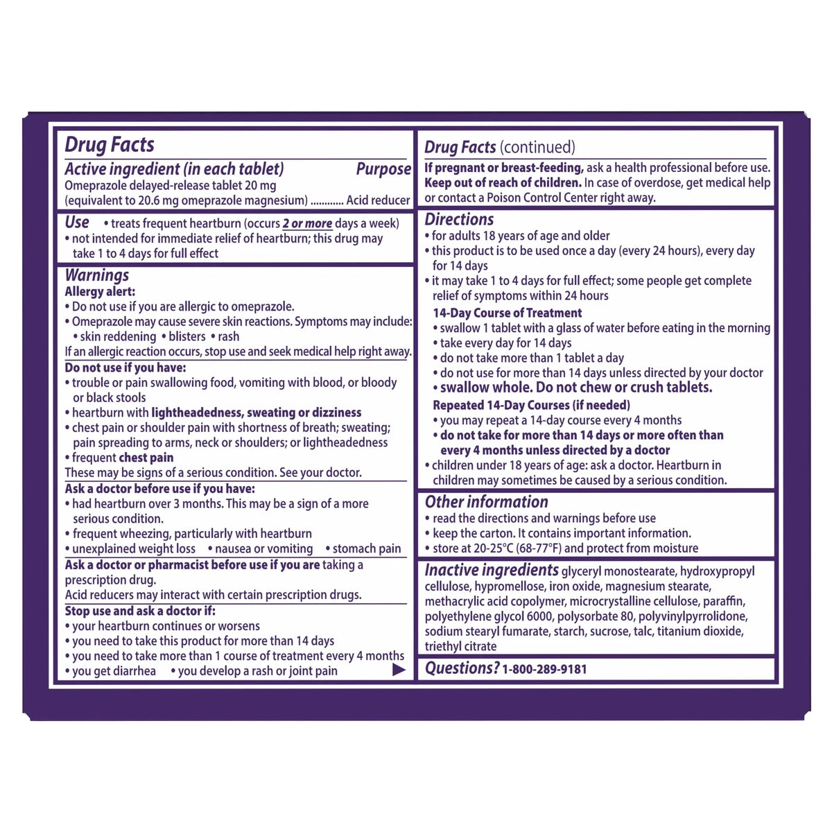 Prilosec OTC Acid Reducer Delayed Release Tablets28 ea 1.76Oz (Pack of 24)