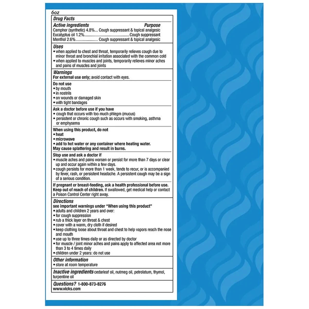 Vicks Vaporub Ointment 100 Gm 3.53Oz (Pack of 24)