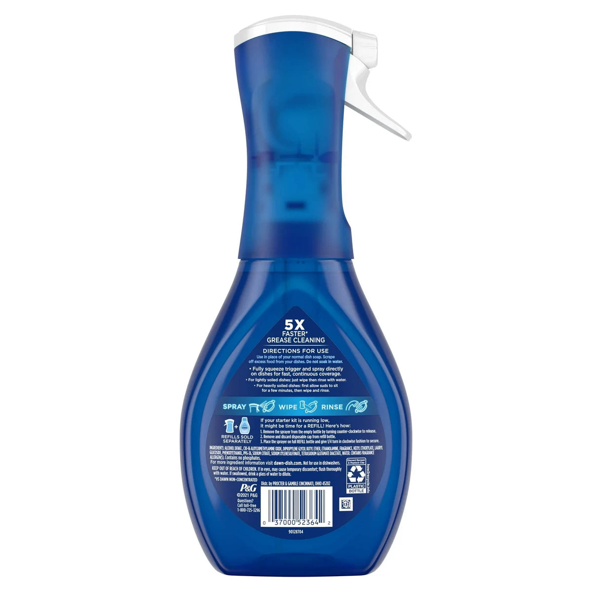 Dawn Ultra Platinum Powerwash Dish Spray Dish Soap Fresh Scent 16Oz (Pack of 6)