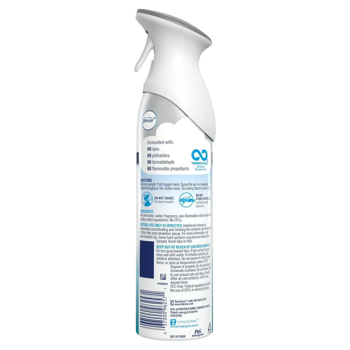 Febreze Air Freshener Dog Cleanup Heavy Duty Crisp Clean 8.8Oz (Pack of 6)