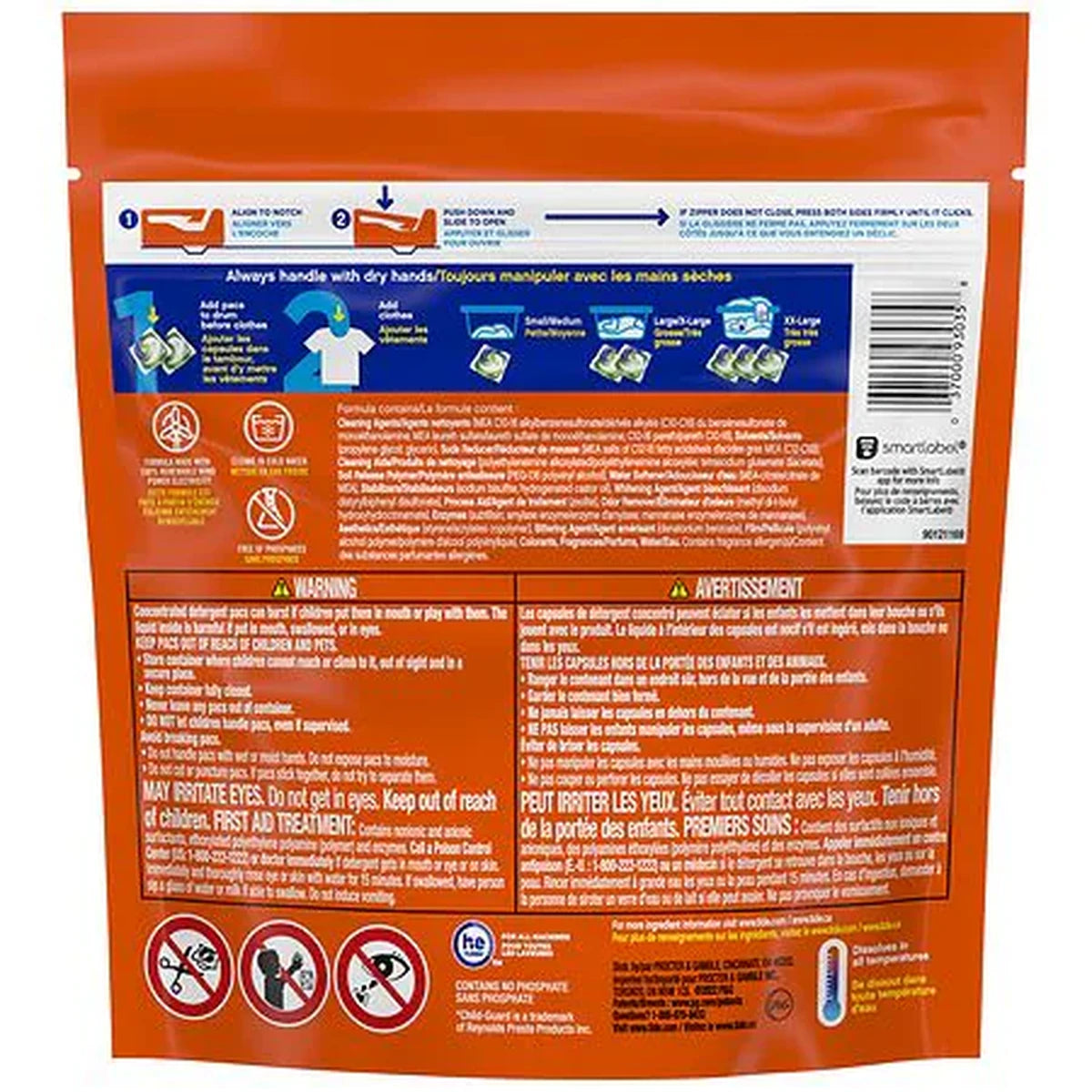 Tide Pods Original Liquid Laundry Detergent 16 count 6 Pack 14oz (Pack of 6)