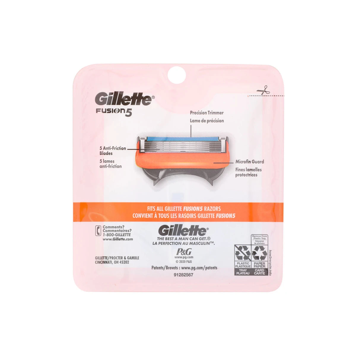 Gillette Fusion Catridges For The Power Razor4 Each 5 in 1 Power Blades 0.6Oz (Pack of 48)