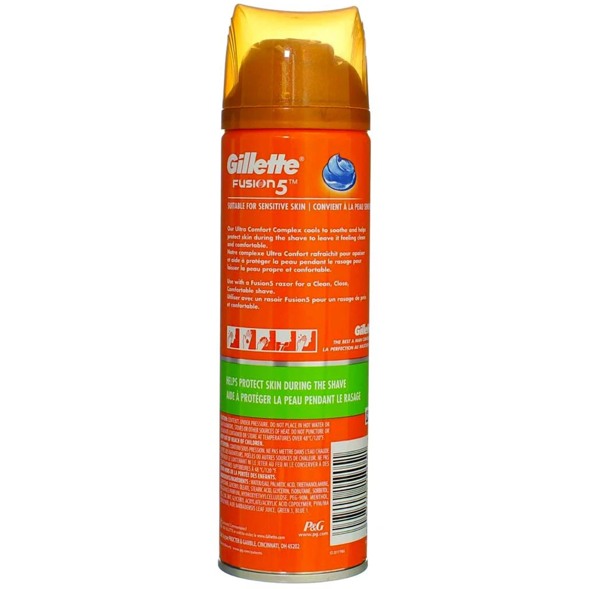 Gillette Fusion Hydra Gel Ultra Sensitive7Oz (Pack of 6)