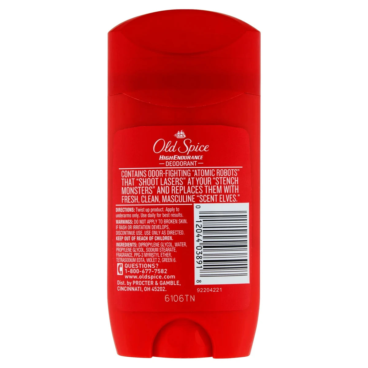 Old Spice High Endurance Deodorant Pure Sport3Oz (Pack of 12)