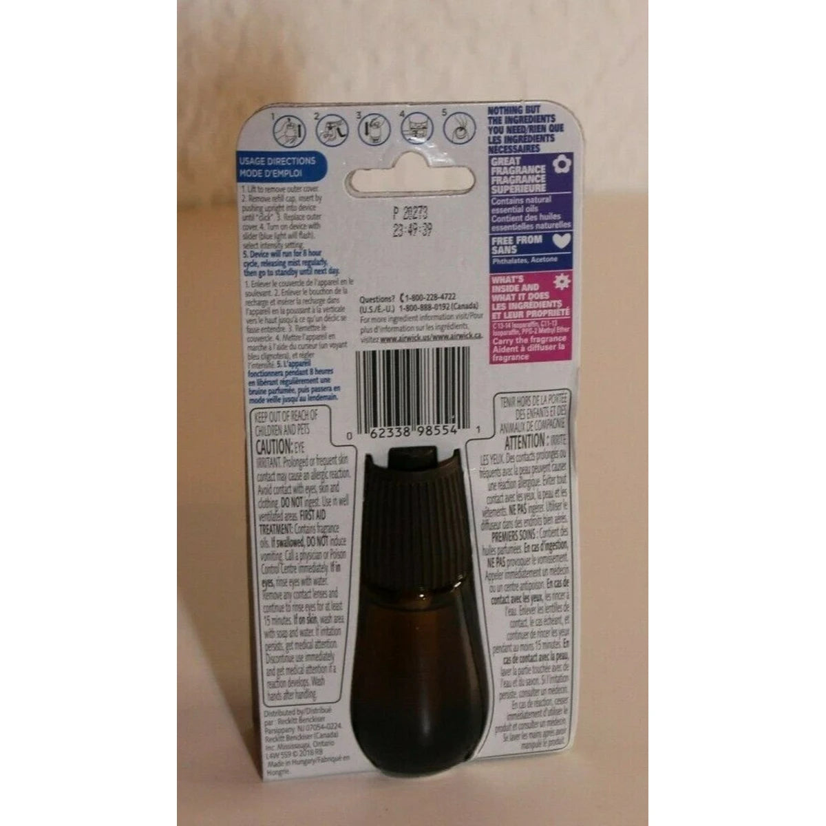 Air Wick Essential Mist Fresh Water Breeze Air Freshener Refill 0.67Oz (Pack Of 6)