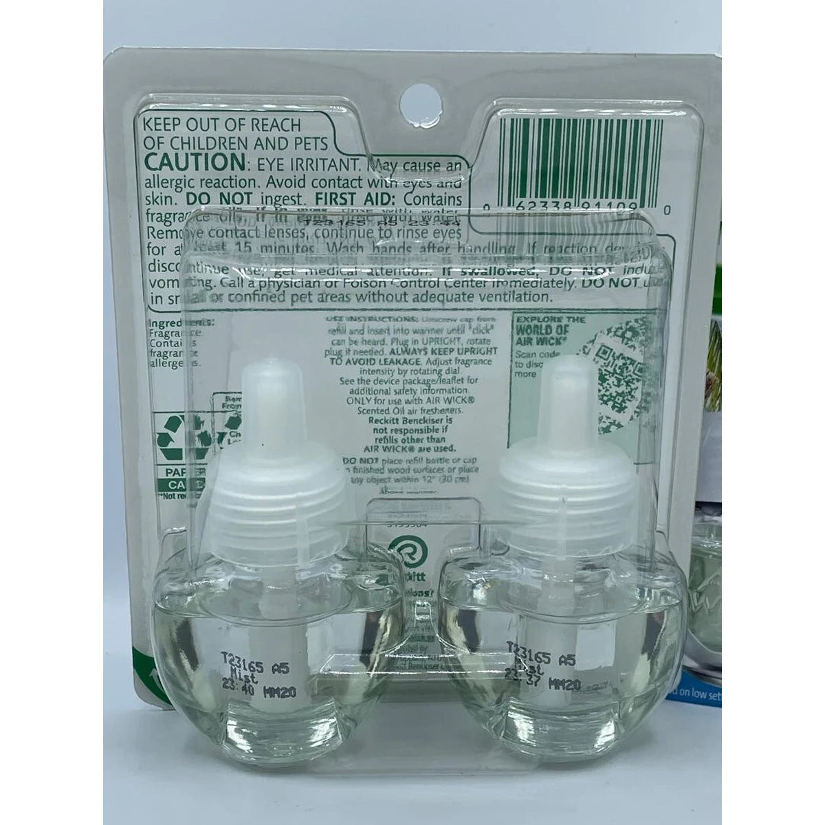 Air Wick Plug Scented Oil Turquoise Oasis Air Freshener Refills Twin Pack 1.34Oz (Pack Of 6)