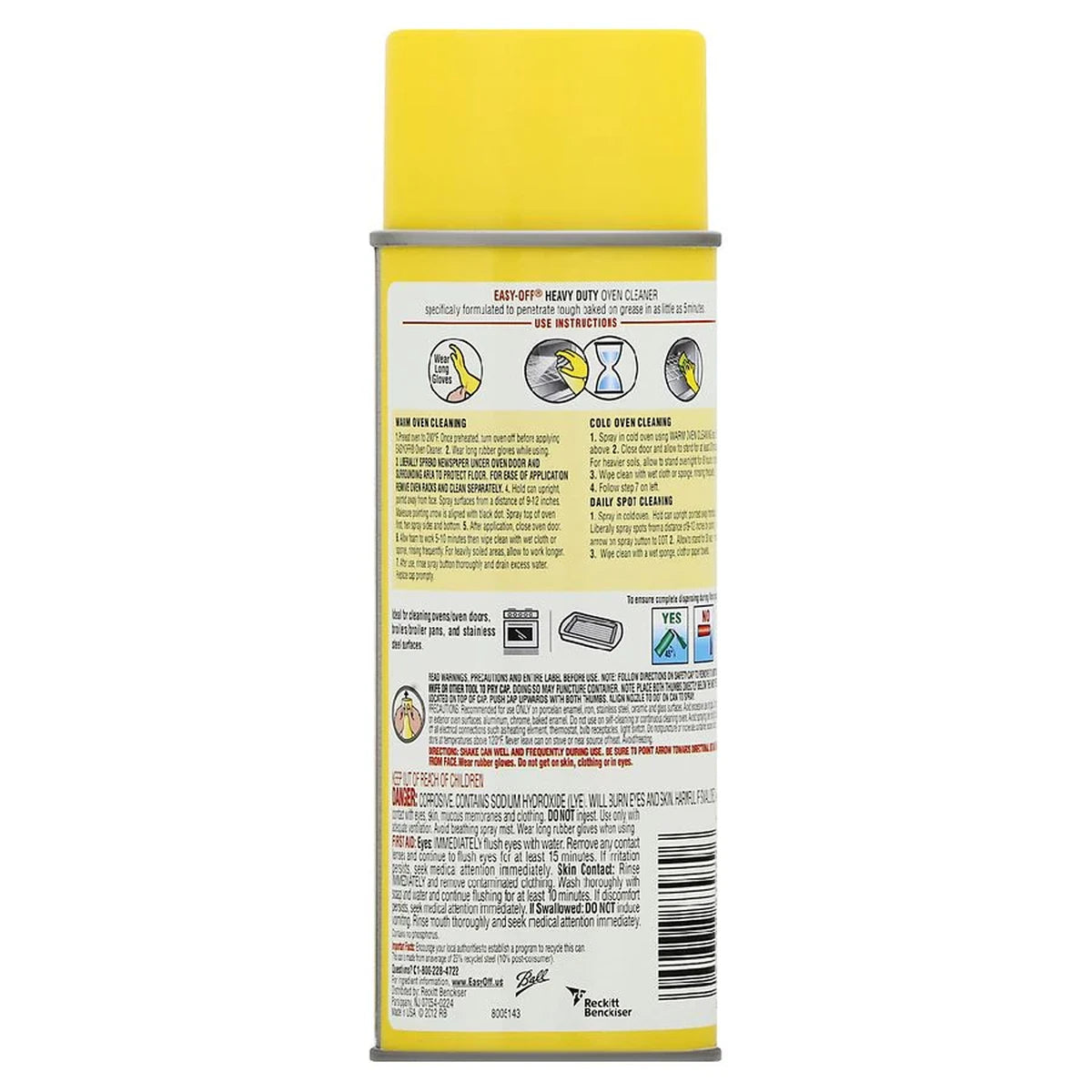 Easy Off Heavy Duty Oven Cleaner 14.5Oz (Pack of 12)