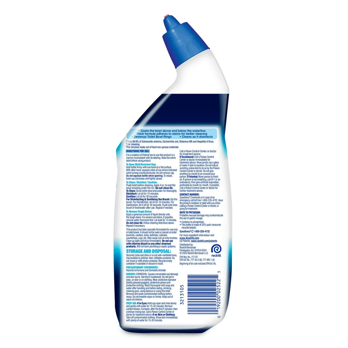 Lysol Complete Clean Toilet Bowl Cleaner 24Oz (Pack of 9)