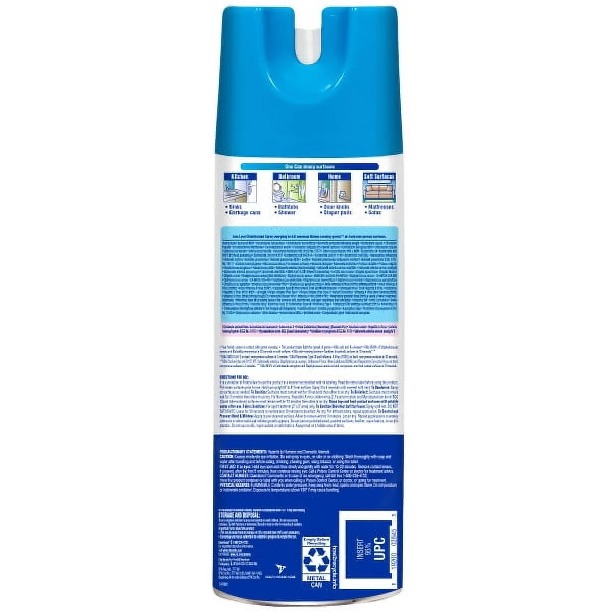 Lysol Disinfect Spray With Spring Waterfall Scent 19Oz (Pack of 6)