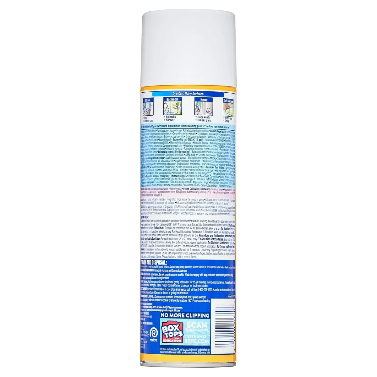 Lysol Disinfectant Spray Lemon Breeze Scent 19Oz (Pack of 12)