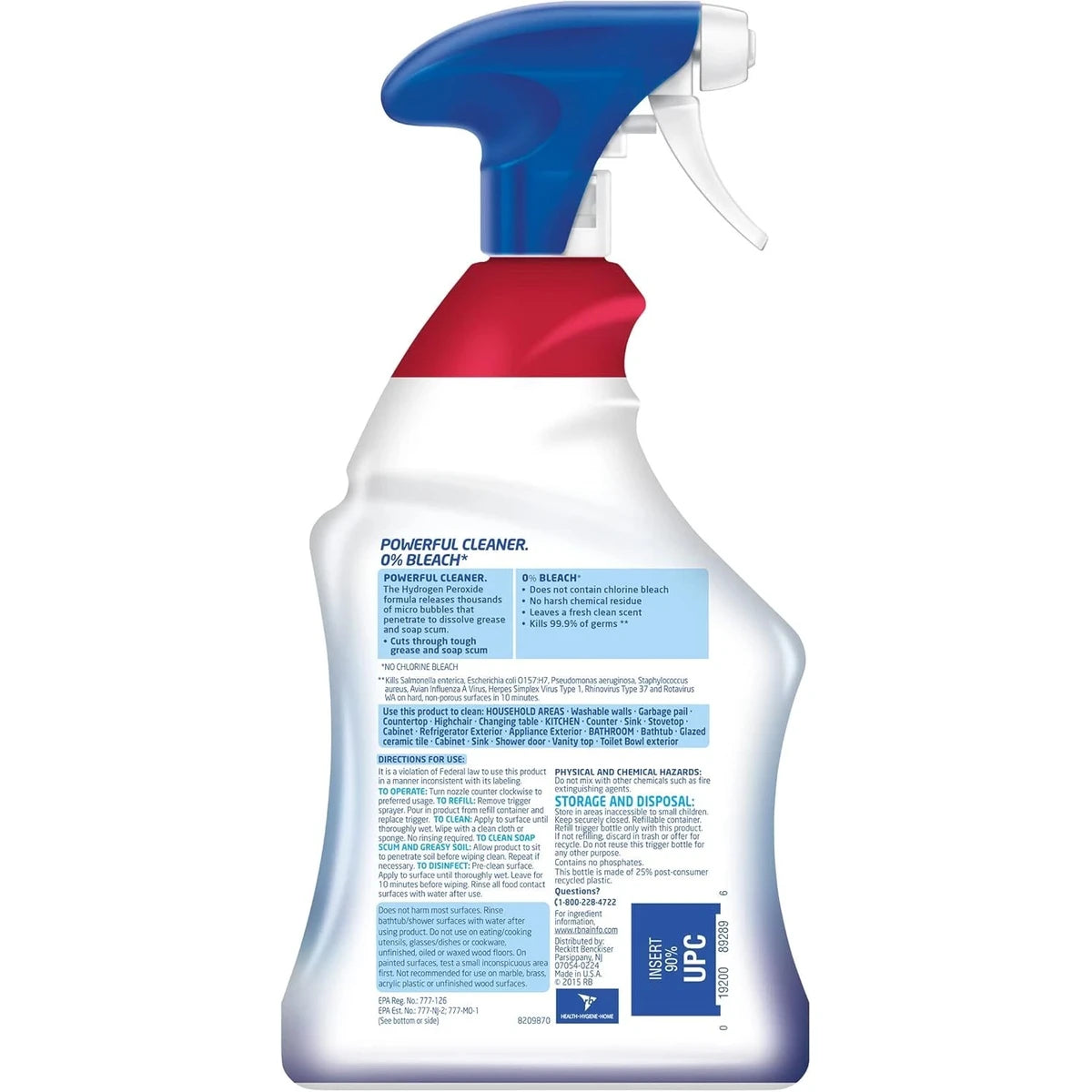Lysol Multi Purpose Cleaner Spray For Cleaning and Disinfecting Bleach Free Citrus Scent 32Oz (Pack of 9)