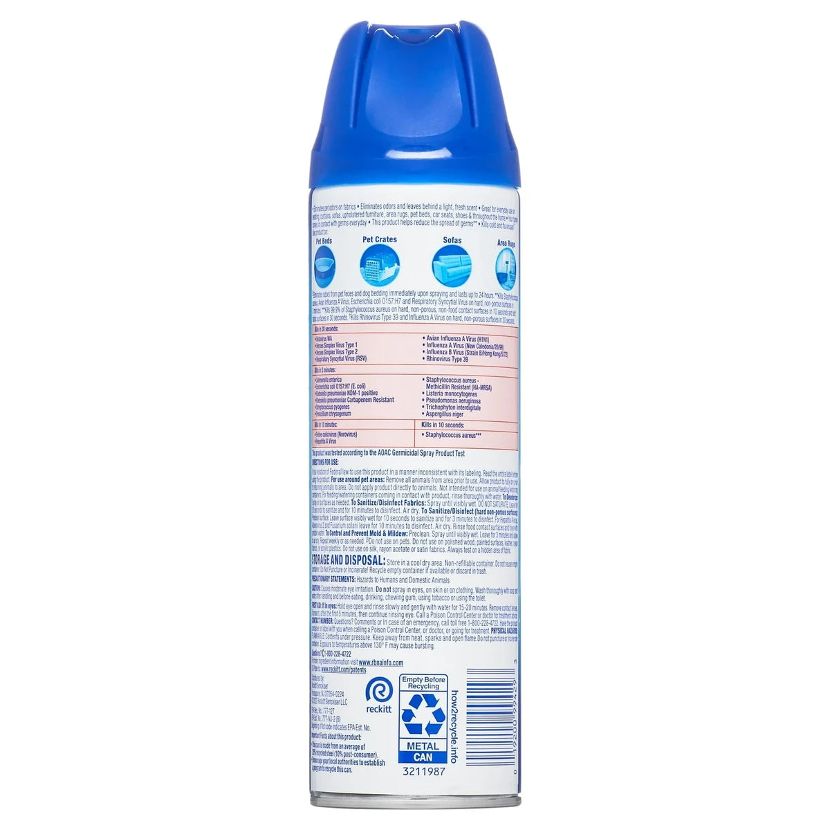 Lysol Pet Solutions Odor Eliminator Fresh Scent 15Oz (Pack of 12)