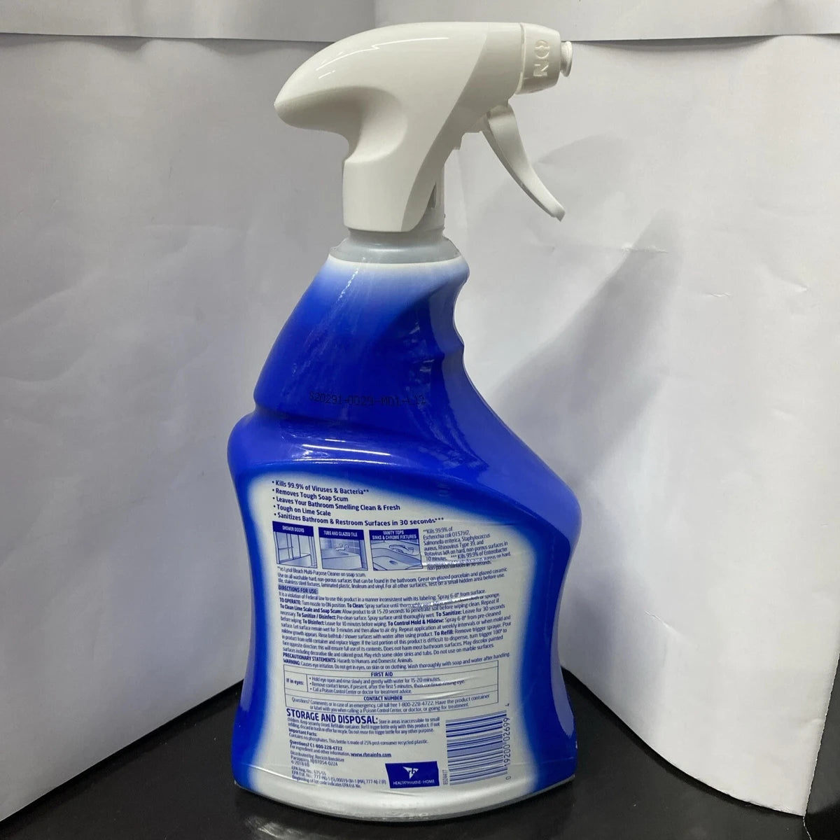 Lysol Power Foaming Cleaning Spray for Bathrooms 32Oz (Pack of 12)